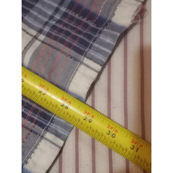 Tommy Bahama Shirt Mens Large L Blue Plaid Silk Blend Button Up Short Sleeves - Picture 14 of 14